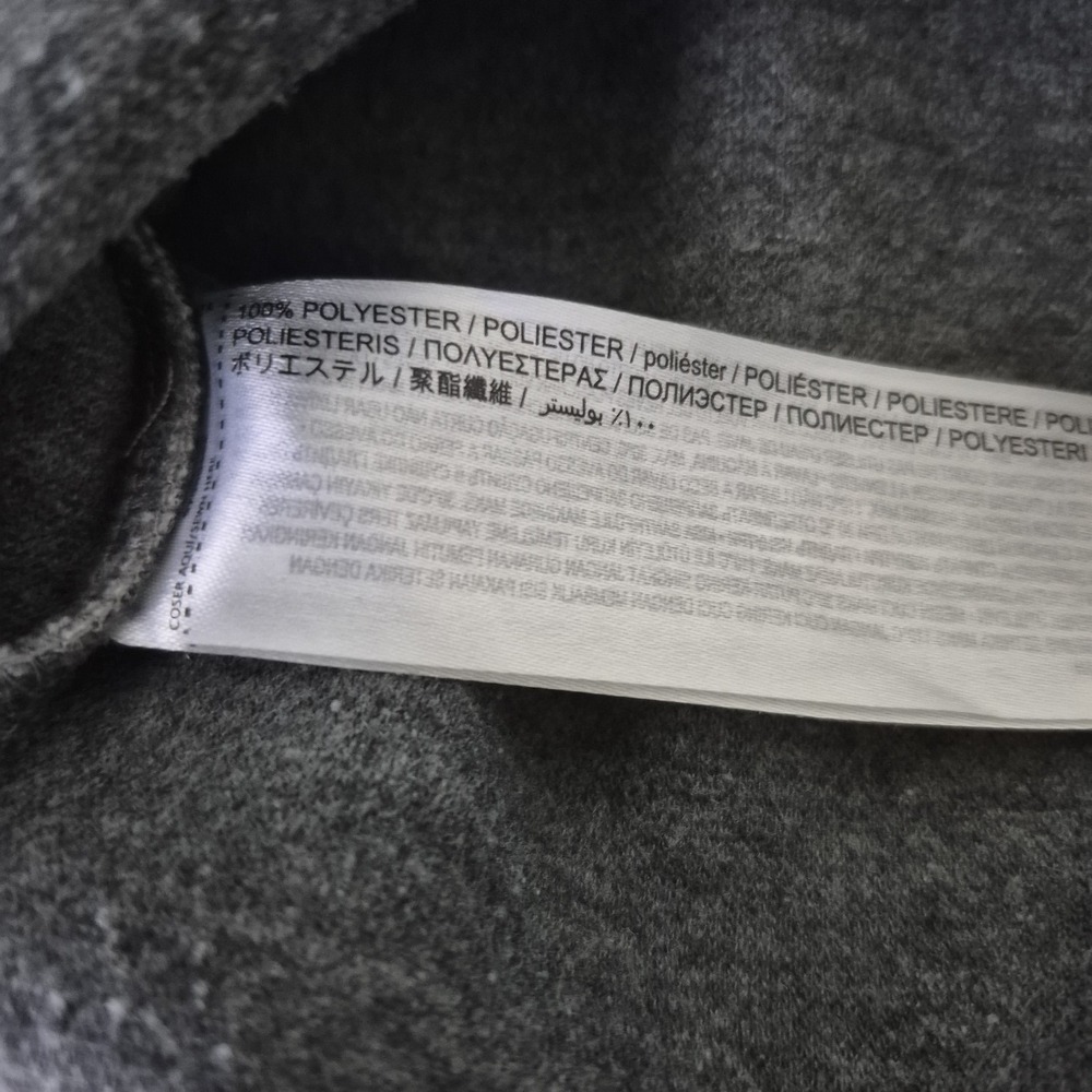 MNG by Mango Sweatshirt Womens XS Gray Crewneck Cropped Boxy Boho Pullover - Picture 3 of 8
